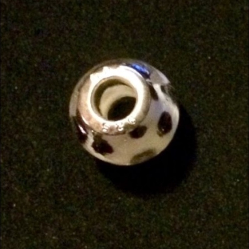925 Silver Bracelet Polka Dot Charm